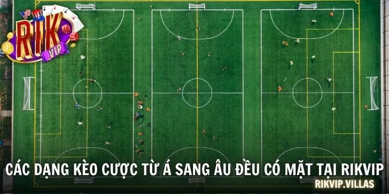 Các dạng kèo cược từ Á sang Âu đều có mặt tại RIKVIP